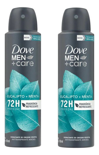 Desodorante Aero Dove 150ml Masc Eucalipto - Kit C/ 2un