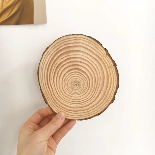 Diámetro 12-14 Cm, Grosor 1,5 Cm, Madera Natural Rústica