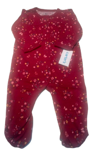 Pijama Enterito Algodon Nena- Carters- 9m - Flores Mariposas