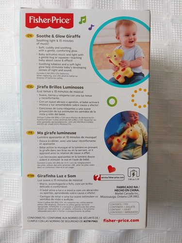 Imagen 2 de 6 de Juguete Para Bebes. Jirafa Brillos Luminosos