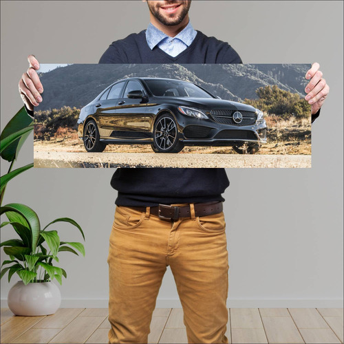 Cuadro 30x80cm Auto 2017 Mercedes Amg C 43 Us 62 756