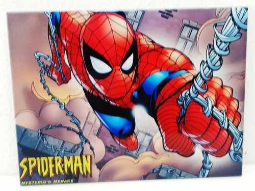 Placa Metal Homem Aranha 27x20cm Coleção Spider Man Teia