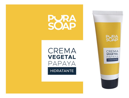 Crema Hidratante Para Manos Y Uñas Pura Soap Fragancia Papaya
