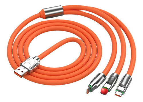 Cable De Carga Weaving One Drag Three De 2,8 A, Color Dorado