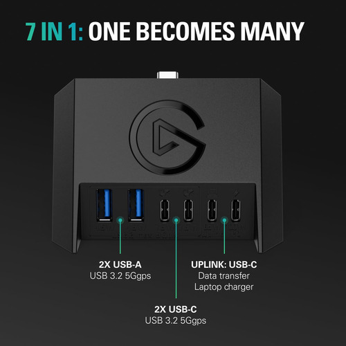 Hub Usb Elgato Para Stream Deck + Con 2 Puertos Usb-c/2 Usb-