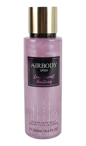 Airbody  Splash Body Mist Shimer Love Secret Fantasy Brillo