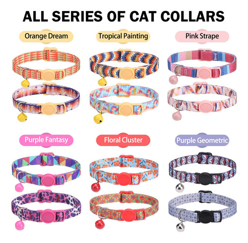Dillybud Collares Para Gatos Separables Para Niñas Y Niños