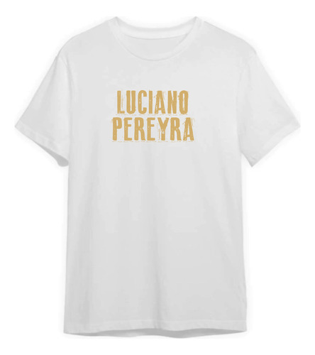 Remera Blanca Sublimada Personalizada Luciano Pereyra