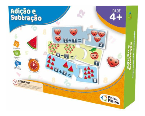 Jogo Adição E Subtração Pais & Filhos Multicor