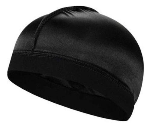 Touca De Cabeleireiro Wavescaps Tecido Preto 1 Unidade.
