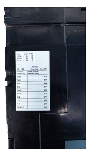 Disjuntor 3p 1250a 85ka 690v 3va2 3va2612-5hl32-0aa0 Siemens