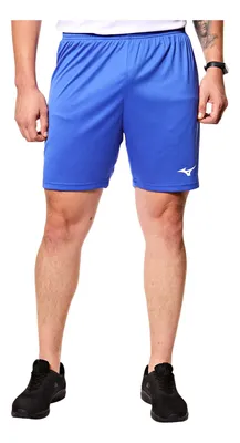 Short Masculino De Futebol I Fabricado Em Poliéster Mizuno Azul Lisa P