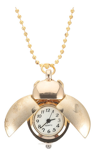 Collar De Reloj Para Mujer, Reloj De Bolsillo Ladybug