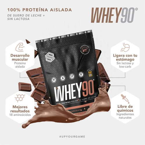 Proteina Whey 90 S Supplement 900g - Low Carb Baja En Azúcar