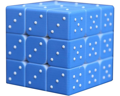 ¿velocidad? Cubo 3x3x3 3d?? Efecto De Relieve Braille Magic