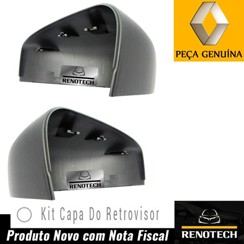 Imagem 3 de 10 de Capa Retrovisor Direito Esquerdo Kwid 2016 Acima 963742600r