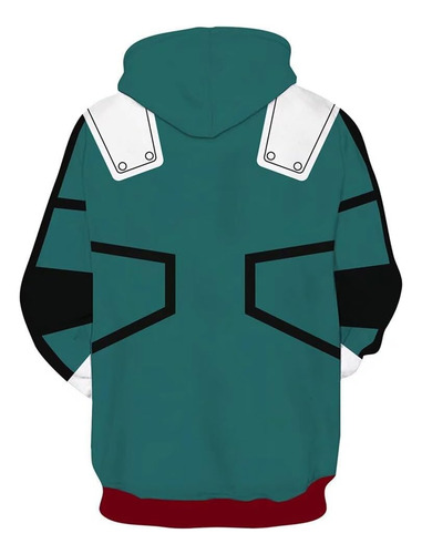 Chloblom Adulto Deku Sudaderas Con Capucha Cosplay Disfraz