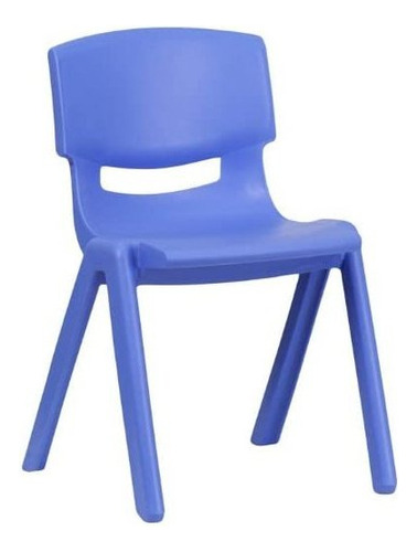 Silla De Escuela Apilable De Plástico Azul Para Muebles Fla