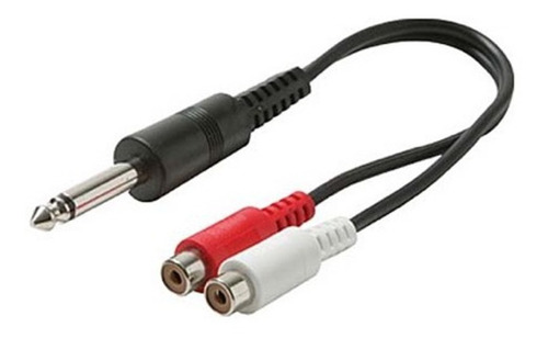 Cable Adaptador Conversor Plug 6.5 Mono A Rca Doble Jack  