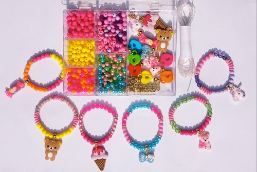 Imagem 1 de 8 de Kit Para Montar Bijuteria Infantil Iniciante Envio Imediato