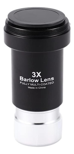 Barlow Lens 3x 1.25 Pulgadas Metal Multicapa Ocular Telescop Color