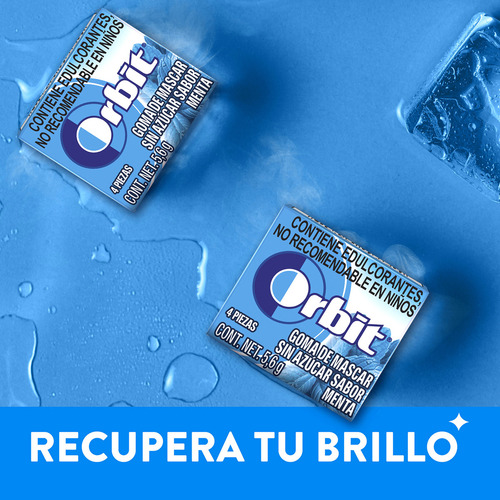 Orbit Menta Chicles De Menta Sin AzĂșcar Caja 40 Piezas