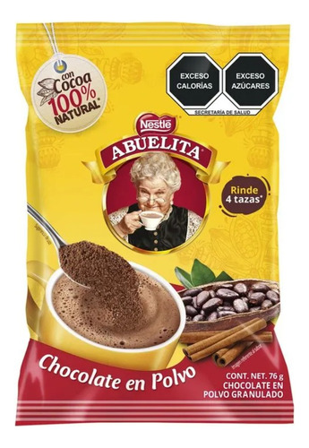 Chocolate En Polvo Granulado Abuelita 76g