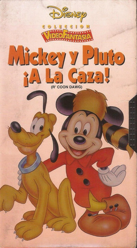 Mickey Y Pluto A La Caza Vhs Walt Disney Castellano