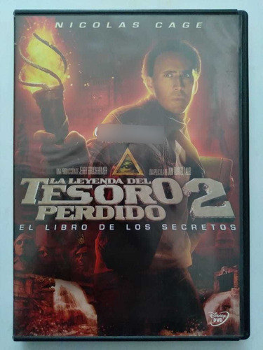 Dvd La Leyenda Del Tesoro Perdido 1 Y 2 Nicolás Cage