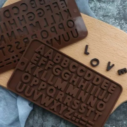 Molde Silicona Abecedario Letras Fondant Chocolate Gomas