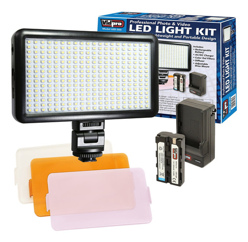 Vidpro Kit De Luz Led Para Fotos Y Video, Luz Led En El Pan.