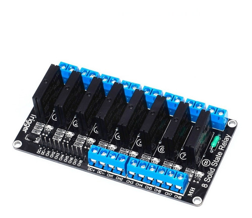 Modulo Relevador Relay Estado Solido Ss 8 Canales 2a Arduino