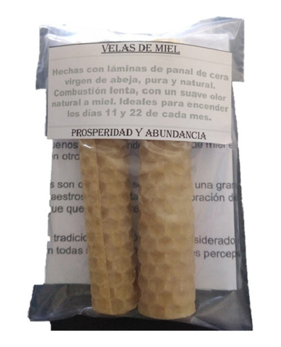 Vela De Miel Pack X 2 Pura De Abeja