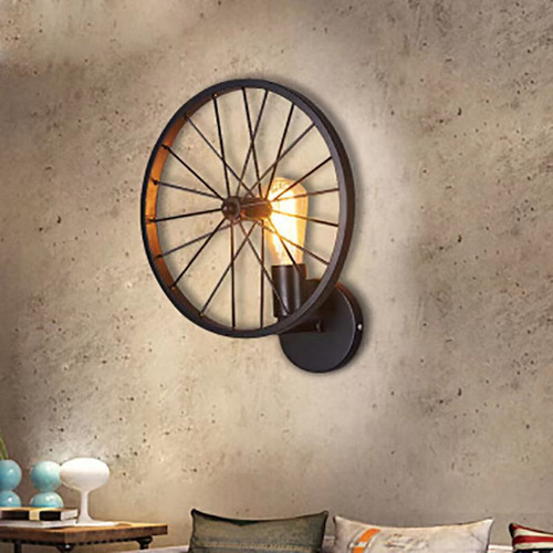 Rueda Decorativa De Pared, Estilo Retro Industrial, Hierro