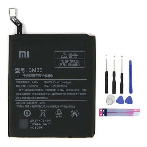 Bateria Reposição Xiaomi Mi5s Tela 5.15 Original Bm36 Bm-36