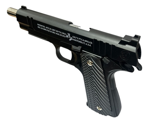 Pistola Metalica Colt -q11b Linterna Laser Airsoft Paintball