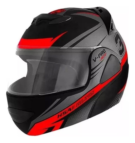 Casco Rebatible V-pro Jet - Aprobado - Biela Motos