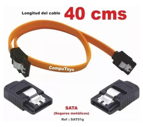 Cable Datos Sata Con Seguro