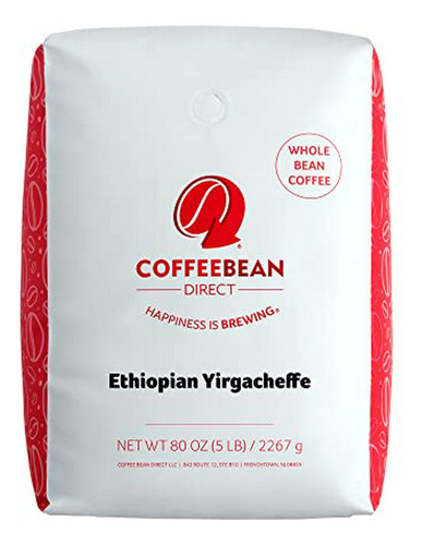 Café En Grano De Etiopía Yirgacheffe, 5 Libras