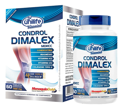 Condrol Dimalex 1000mg Unilife 60 Comprimidos