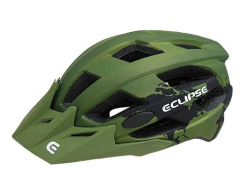 Casco Eclipse Modelo Enduro Verde Talla L