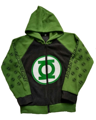 Buzo,chaqueta,hoodies Linterna Verde Para Niño Térmica Comic