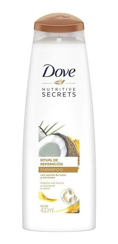 Shampoo Dove Ritual Reparación Coco Y Cúrcuma 400ml
