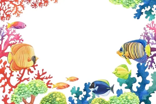 Kit De Papel Digital E Imagenes Peces Mar Sea World