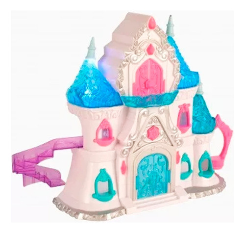 Castillo Para Muñecas Frosty Wonderland Luces, Sonidos Y Acc Color Rosa Pálido