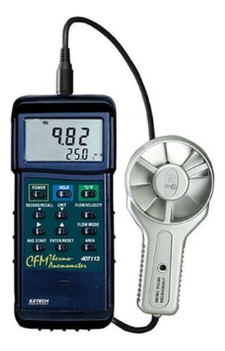 Extech Instruments 407113 Cfm Anemometro De Paletas Metalica