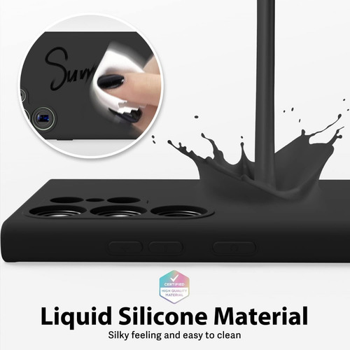 Imagen 6 de 10 de Carcasa Para Samsung S23 Ultra Silicon Protector + Hidrogel