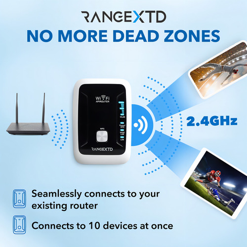 Rangextd Extensor Wifi Con Puerto Ethernet, Amplificador De