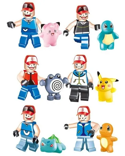 Lego Pokemon Go Mini Figuras Para Armar Combo X 6 Modelos