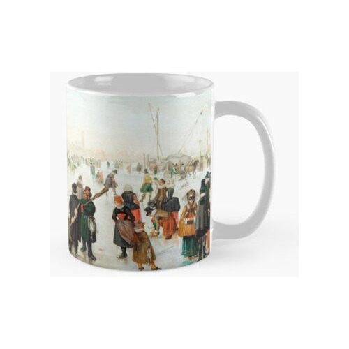 Taza Hendrick Avercamp Disfrutando Del Hielo Cerca De Una Ci